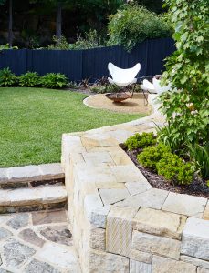 Image of Sandstone natural garden bed