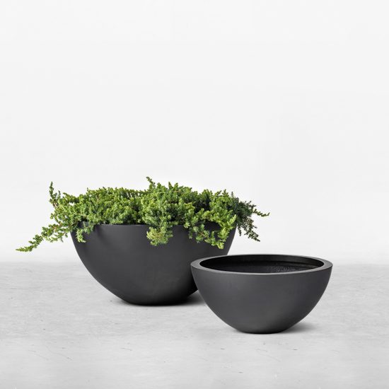 shallow-bowl-grey-group | Think Outside Gardens