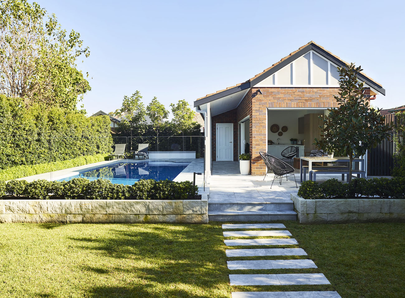 Think Outside Gardens - Haberfield - Outdoor garden and pool