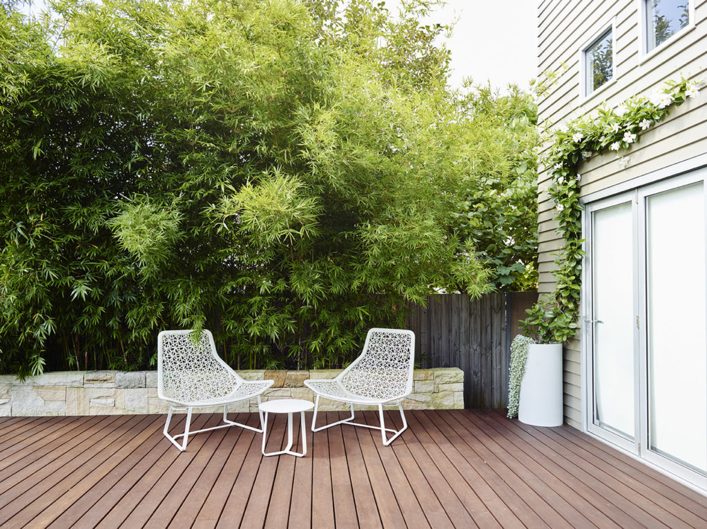 Think Outside Gardens - outdoor deck and seating